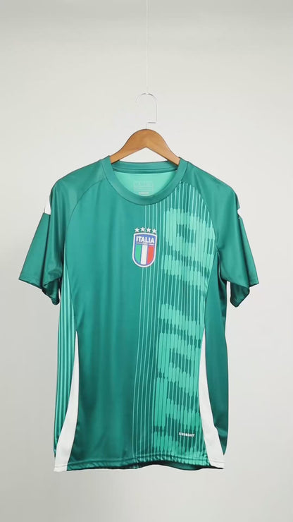 Italy Pre-Match Soccer Jersey 2024 Euro Green